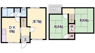 日岡駅 徒歩13分 1階の物件間取画像